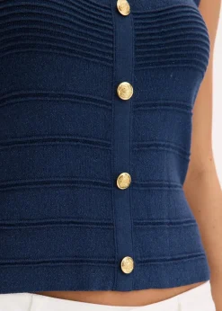 Stricktop mit metallic Effekt