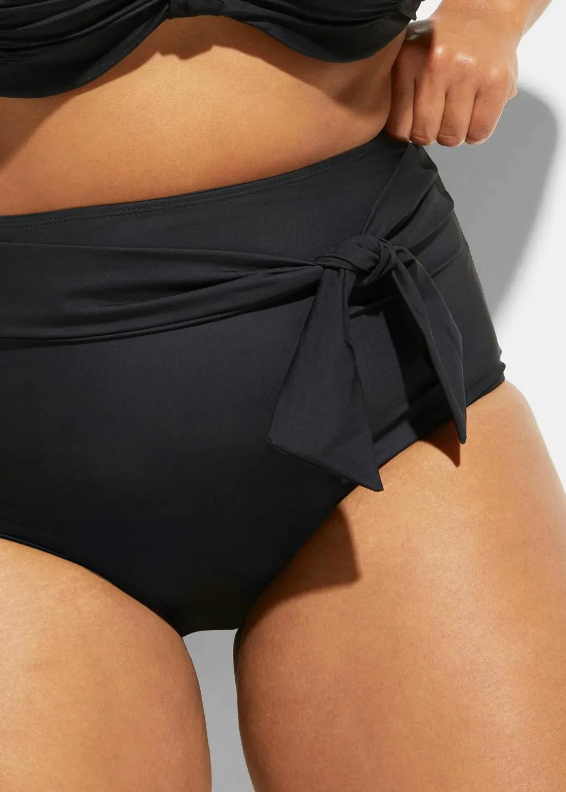 Strong Highwaist Shape-Bikinihose mit Bindeband