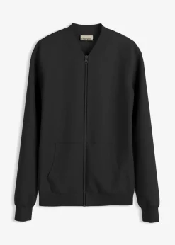 Sweatjacke aus Scuba mit Reißverschluss