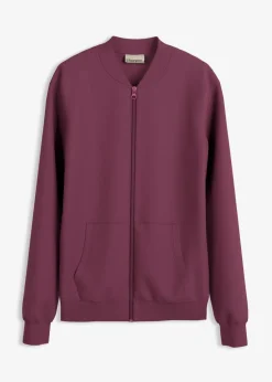 Sweatjacke aus Scuba mit Reißverschluss