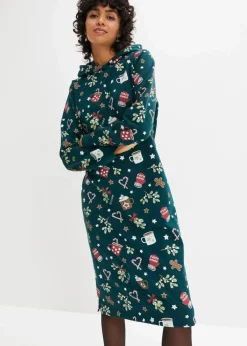 Sweatkleid aus Baumwoll-Mix