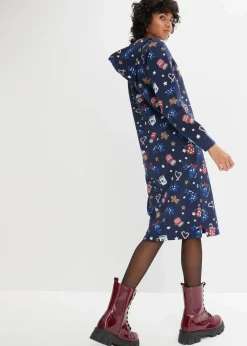 Sweatkleid aus Baumwoll-Mix