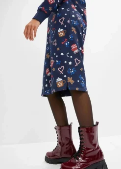 Sweatkleid aus Baumwoll-Mix