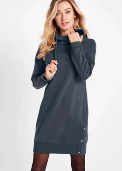 Sweatkleid aus reiner Baumwolle