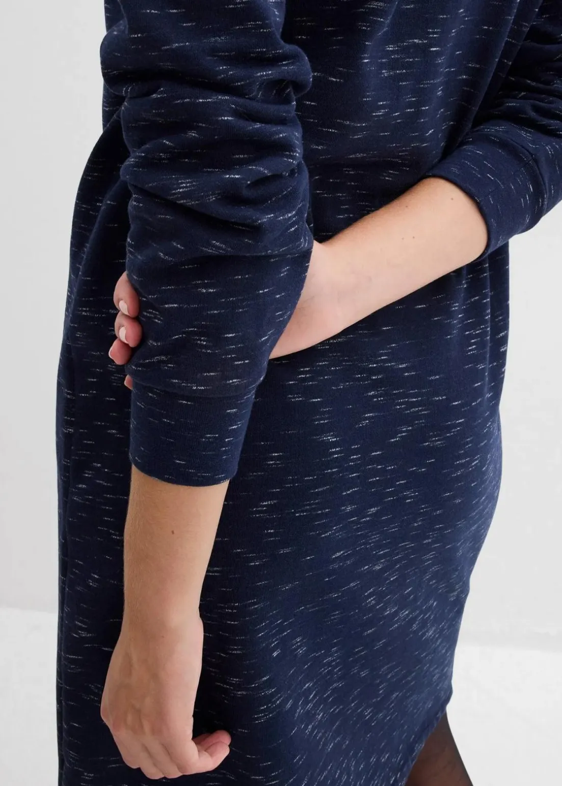 Sweatkleid mit Troyer