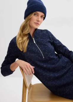 Sweatkleid mit Troyer