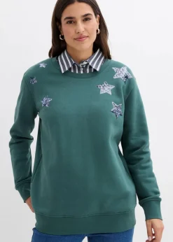 Sweatshirt aus Baumwoll-Mix