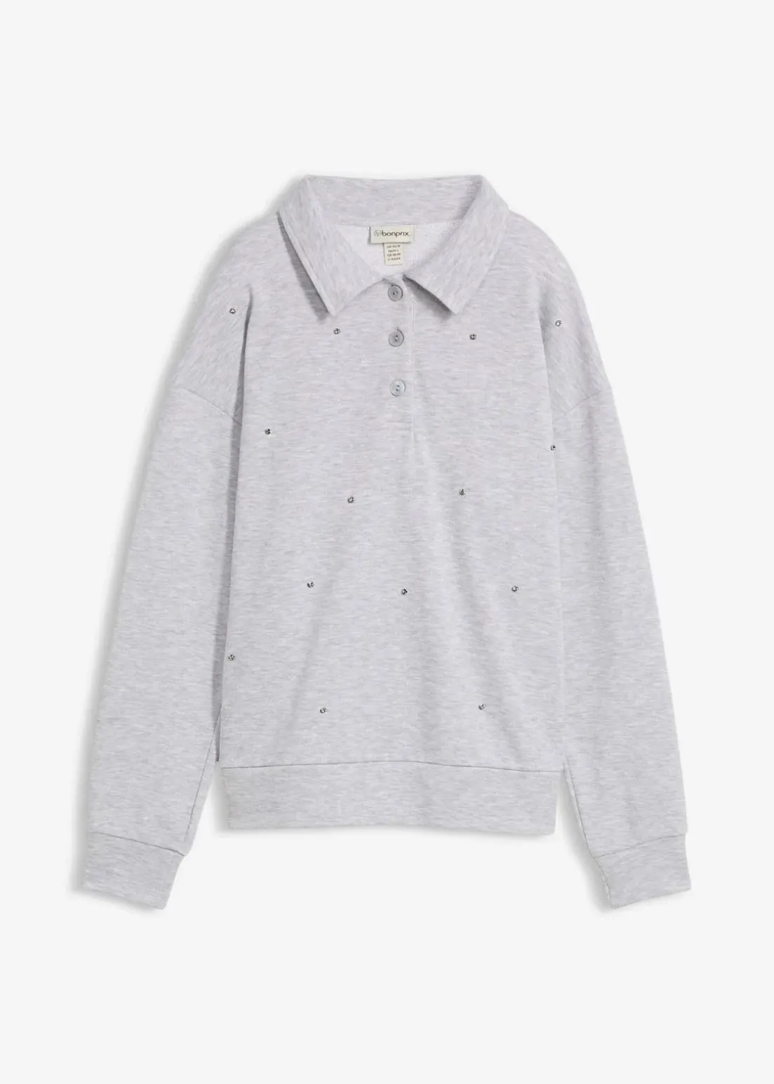 Sweatshirt mit Nieten