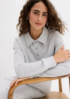 Sweatshirt mit Nieten