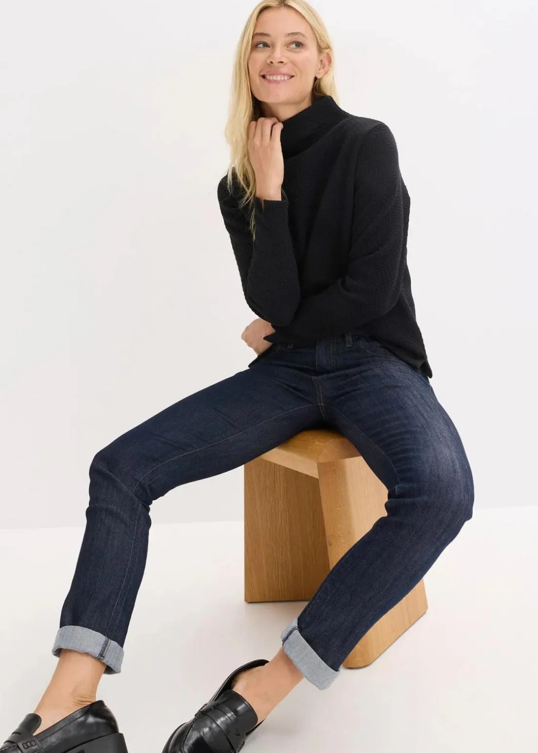 Sweatshirt mit Stehkragen