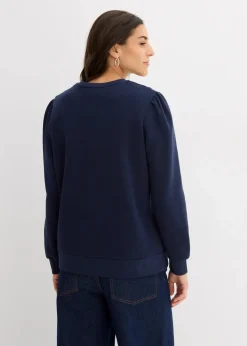 Sweatshirt mit Stickerei aus Baumwoll-Mix