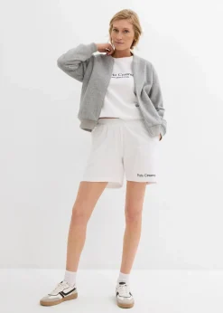 Sweat-Shorts mit Stickerei