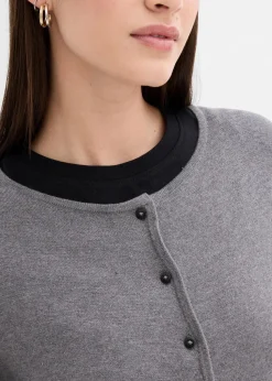 Taillierte Strickjacke aus Viskose-Mix