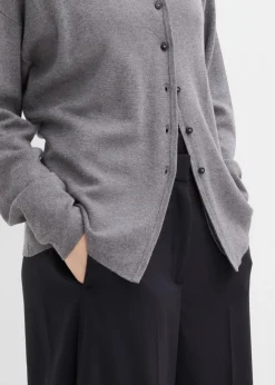 Taillierte Strickjacke aus Viskose-Mix