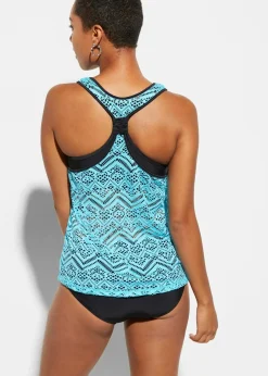 Tankini mit elastischer Spitze (2-tlg. Set)