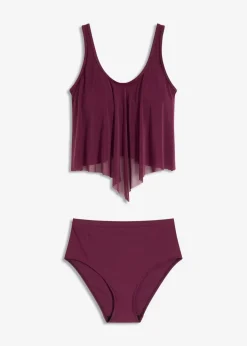 Tankini mit transparentem Mesh (2-tlg.Set)