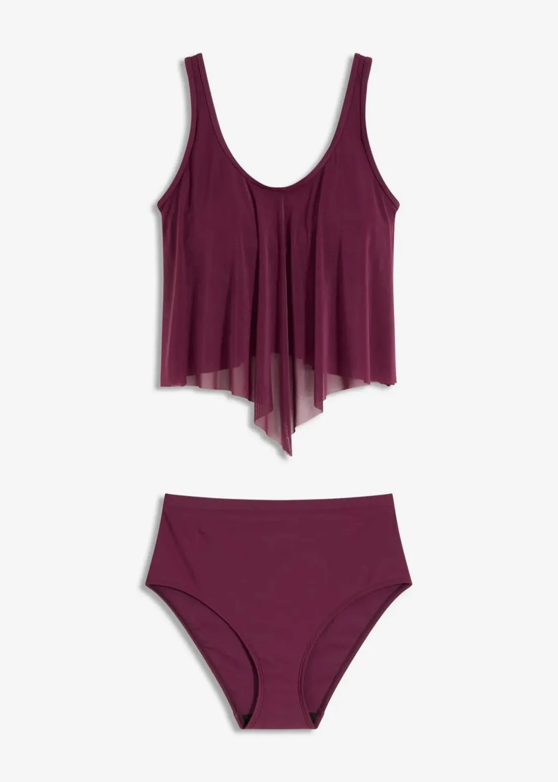 Tankini mit transparentem Mesh (2-tlg.Set)