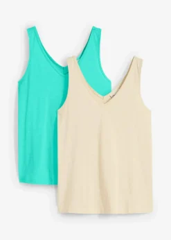 Tanktop aus reiner Bio-Baumwolle (2er Pack)
