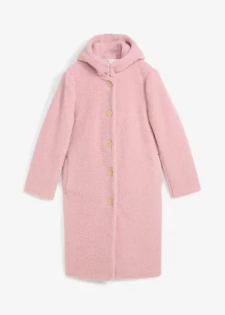 Teddymantel mit Kapuze und Taschen