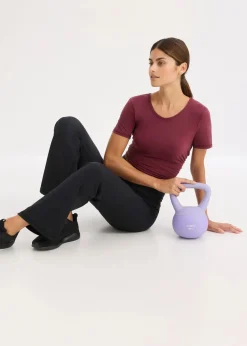 Thermo Sport-Hose aus weichem Material, gerades Bein