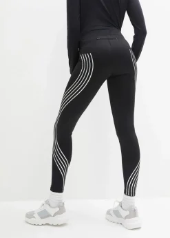 Thermo-Leggings mit reflektierenden Details, knöchelfrei