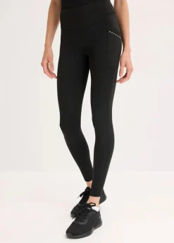Thermo-Leggings mit reflektierenden Details und Handytasche