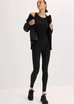 Thermo-Leggings mit reflektierenden Details und Handytasche