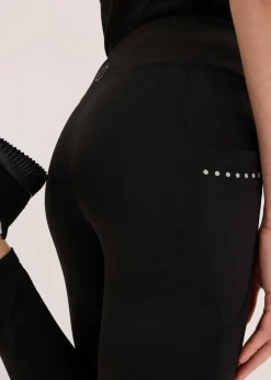 Thermo-Leggings mit reflektierenden Details und Handytasche