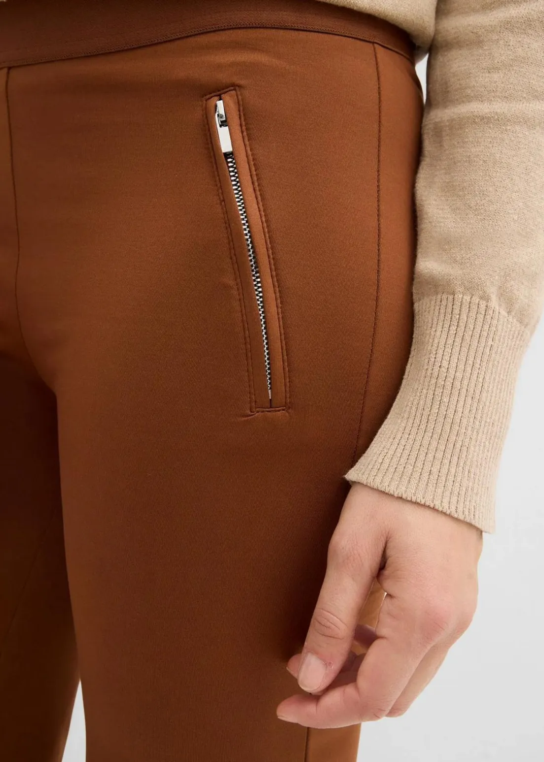 Thermo-Leggings mit Reißverschlusstaschen