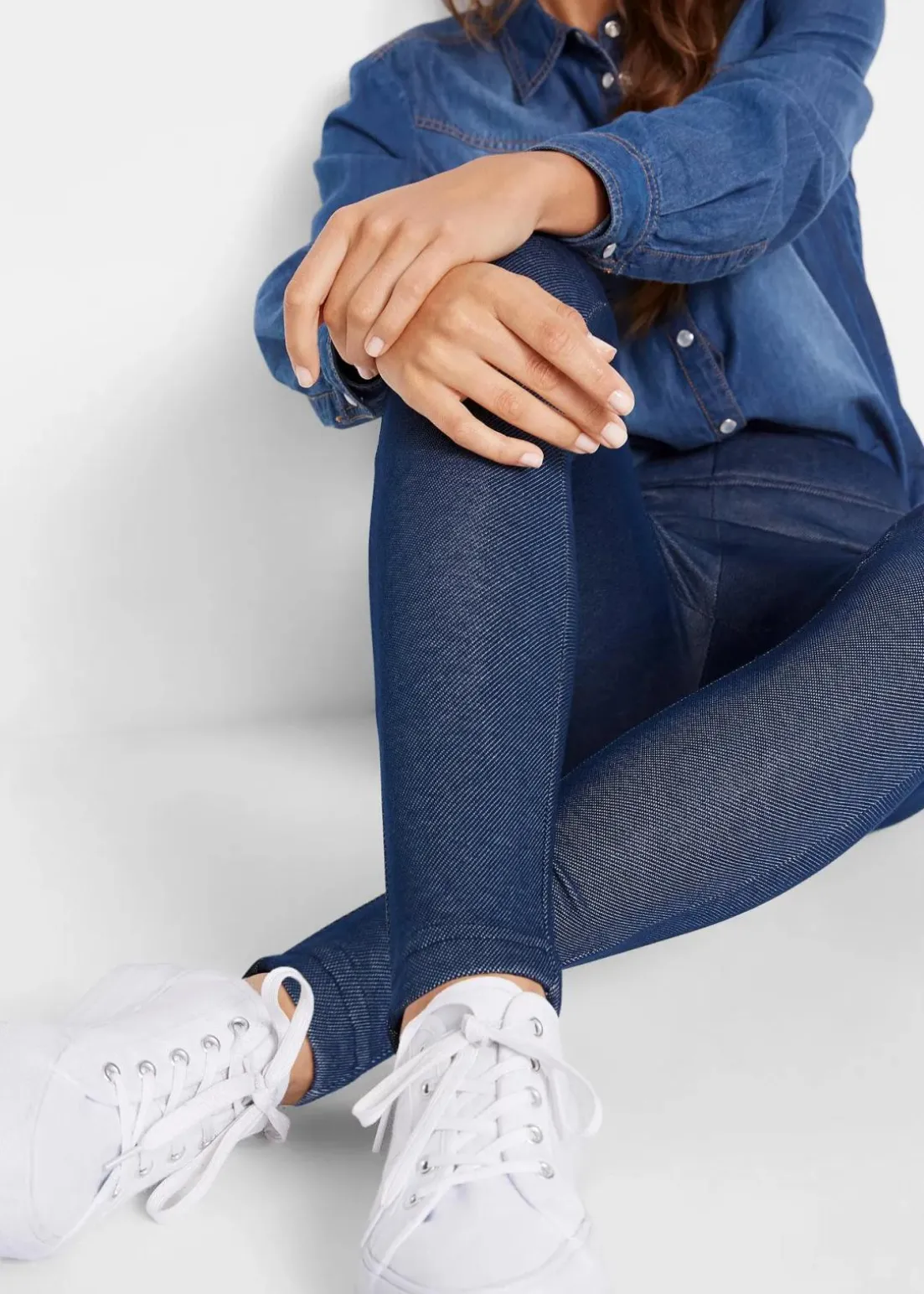 Thermo-Leggins in Jeansoptik