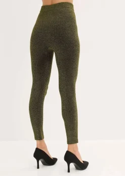 Thermo-Strumpfleggings aus Glitzergarn