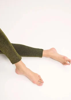 Thermo-Strumpfleggings aus Glitzergarn