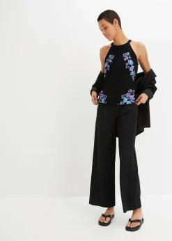 Top aus fließendem Viskose-Mix