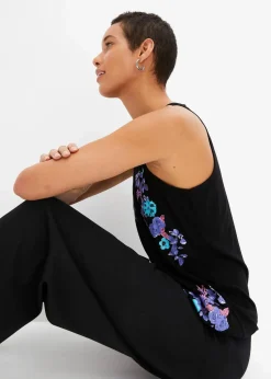 Top aus fließendem Viskose-Mix