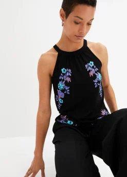 Top aus fließendem Viskose-Mix