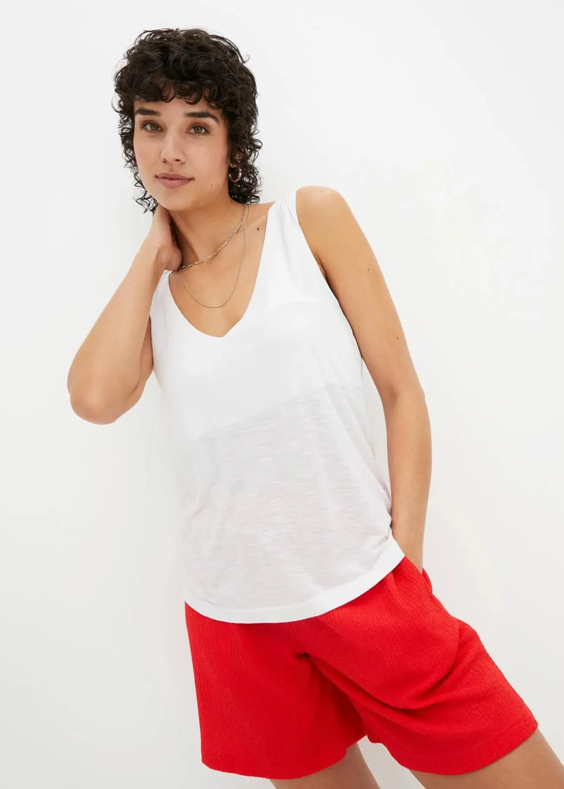 Top aus fließender Viskose