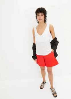 Top aus fließender Viskose