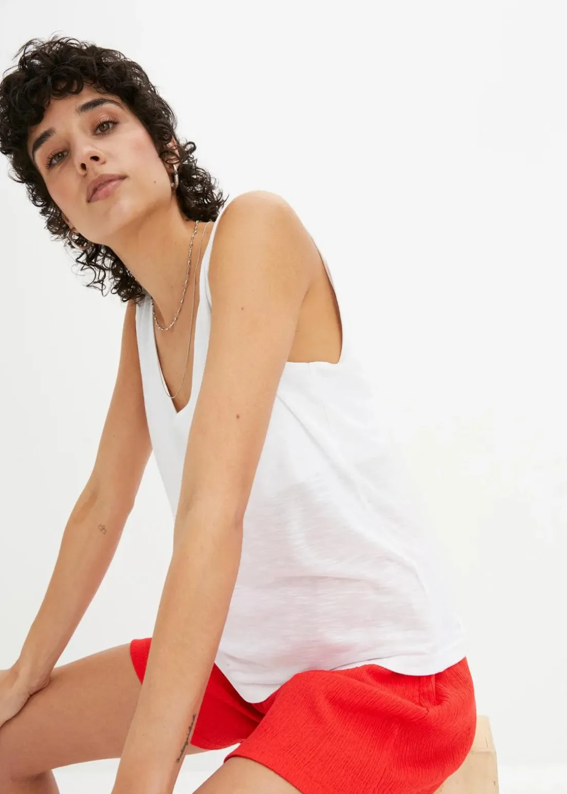 Top aus fließender Viskose