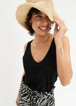 Top aus fließender Viskose