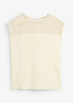 Top aus reinem Leinen