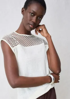 Top aus reinem Leinen