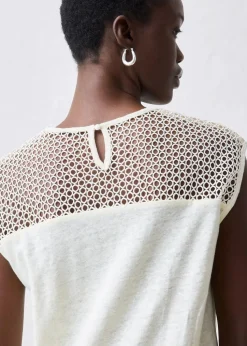 Top aus reinem Leinen