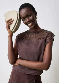 Top aus reinem Leinen