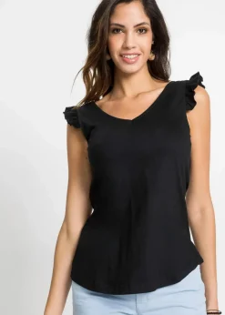 Top aus reiner Bio-Baumwolle