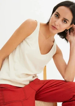 Top aus reiner Bio-Baumwolle