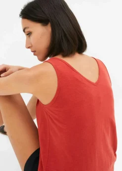 Top aus reiner Bio-Baumwolle