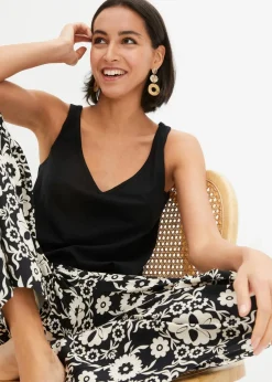 Top aus reiner Bio-Baumwolle