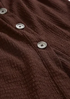 Top aus strukturiertem Crêpe