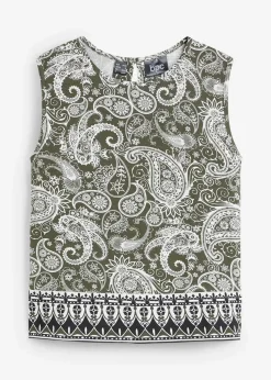 Top mit Muster aus Viskose