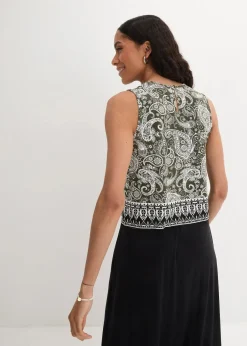 Top mit Muster aus Viskose